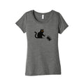No Kings Cat Womens Triblend Tee