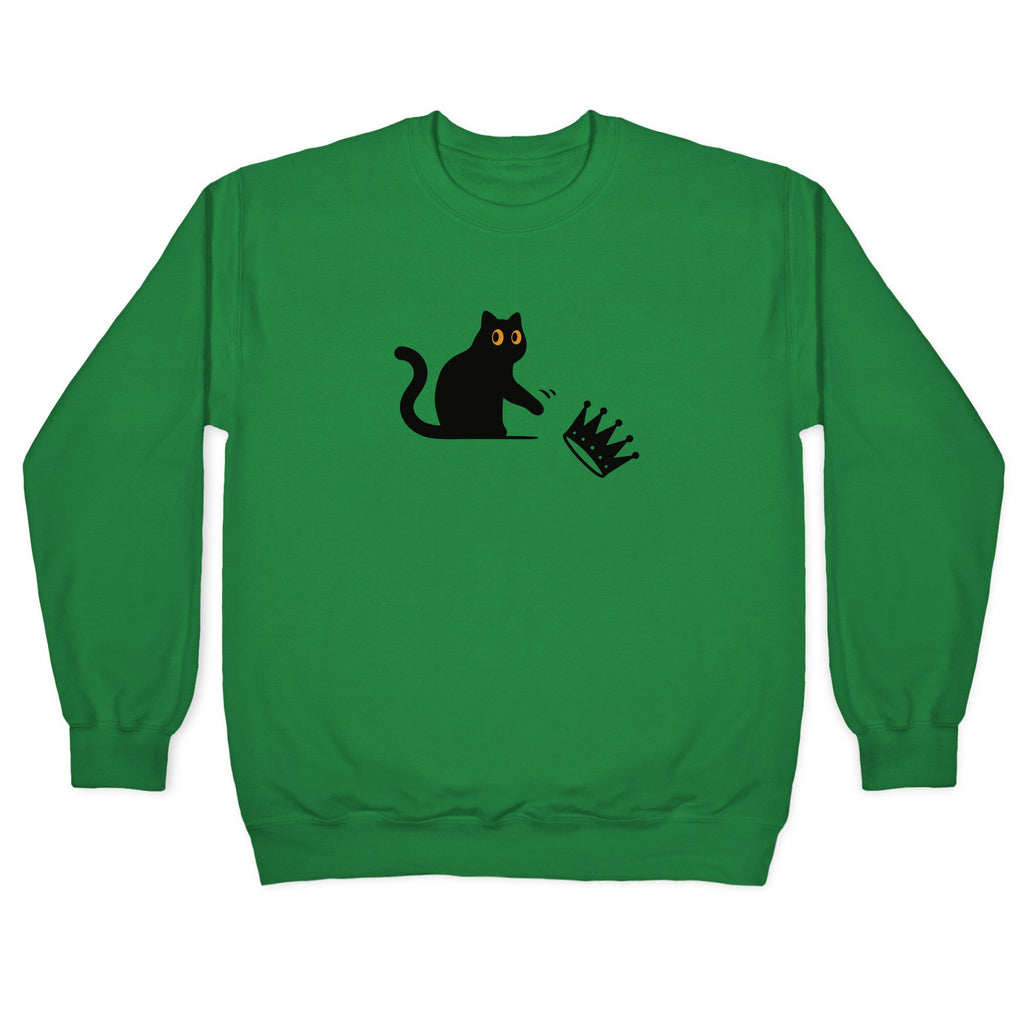 No Kings Cat Crewneck Sweatshirt