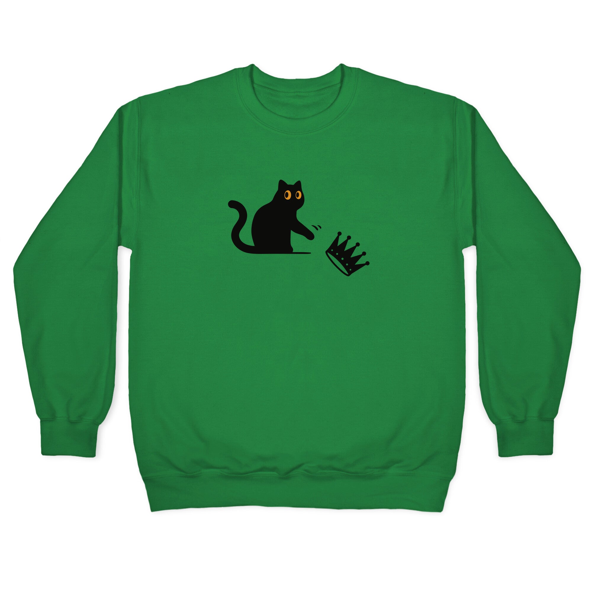 No Kings Cat Crewneck Sweatshirt