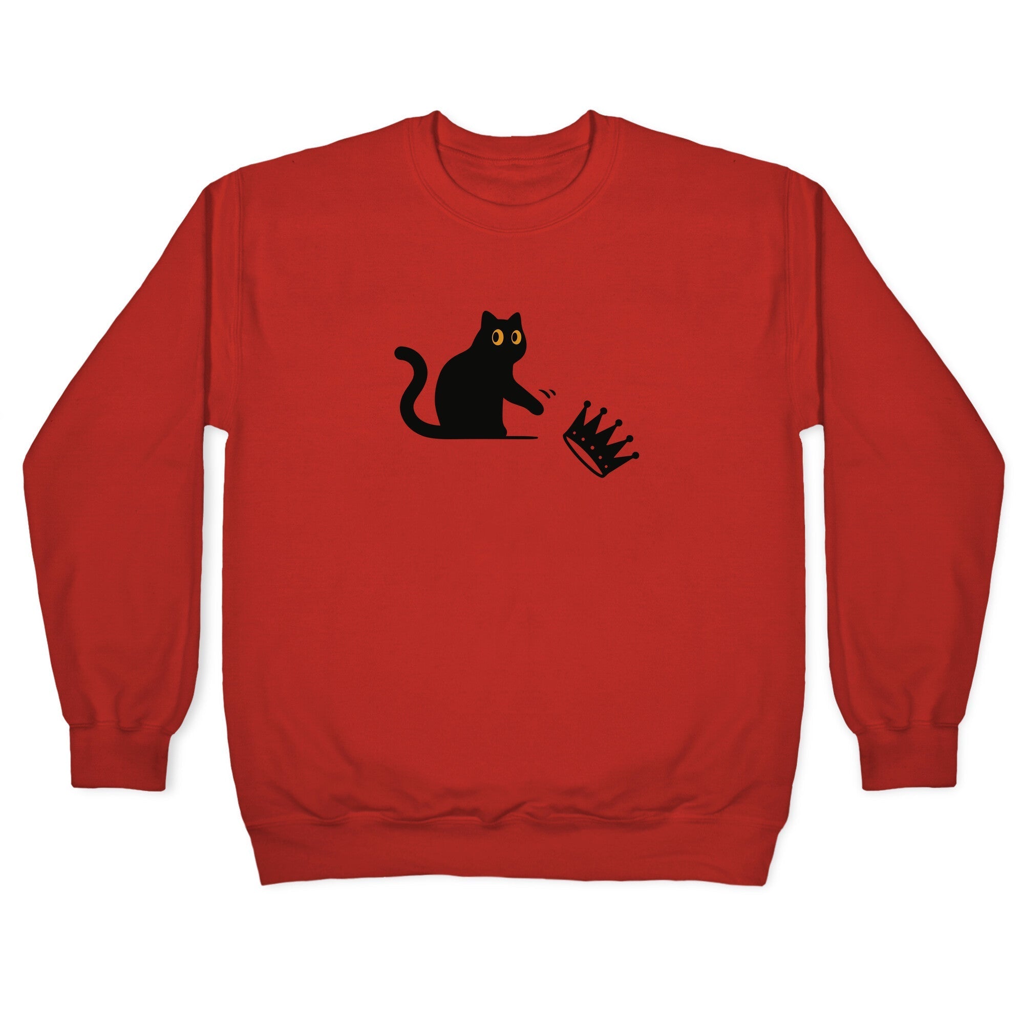 No Kings Cat Crewneck Sweatshirt