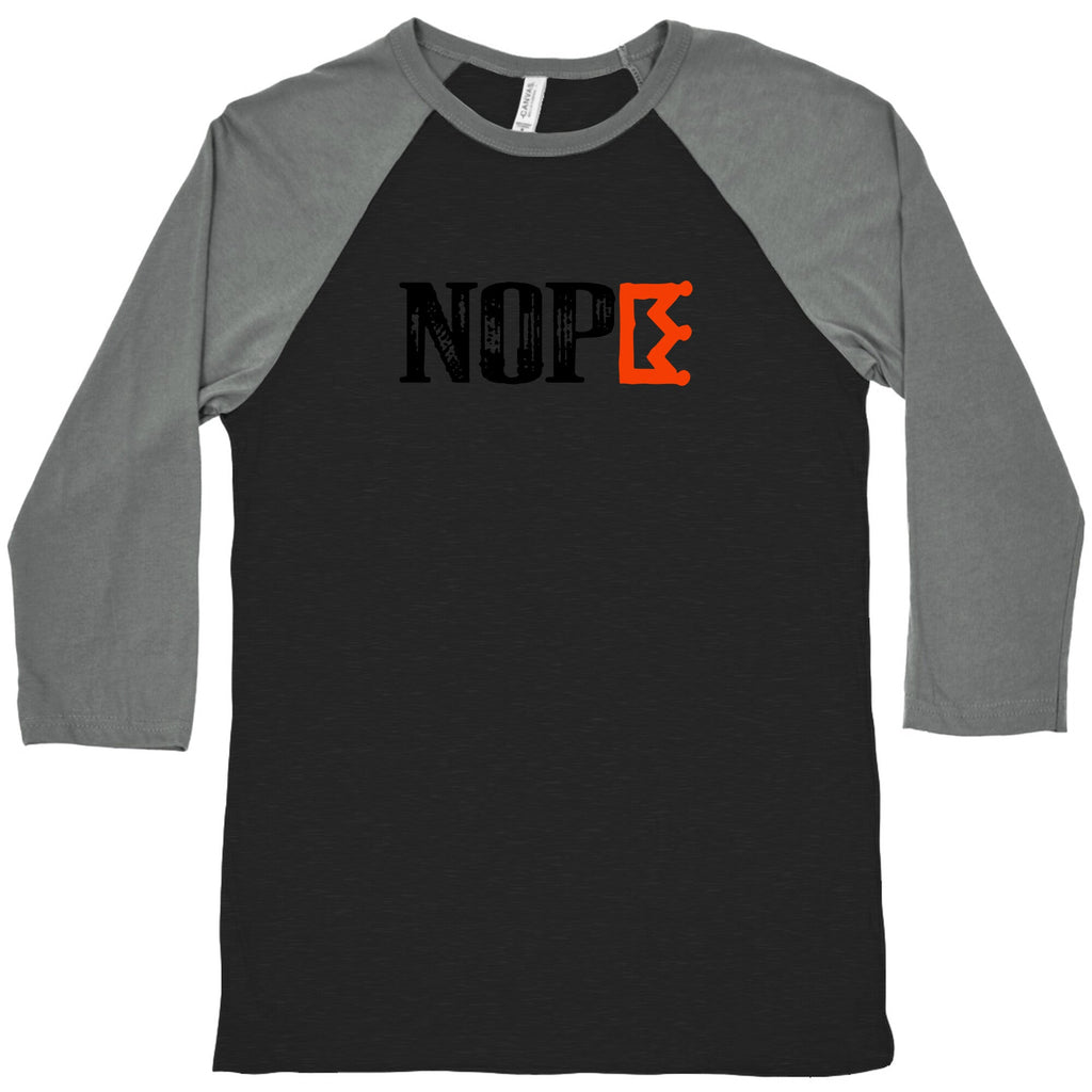 No Kings NOPE Baseball Tee