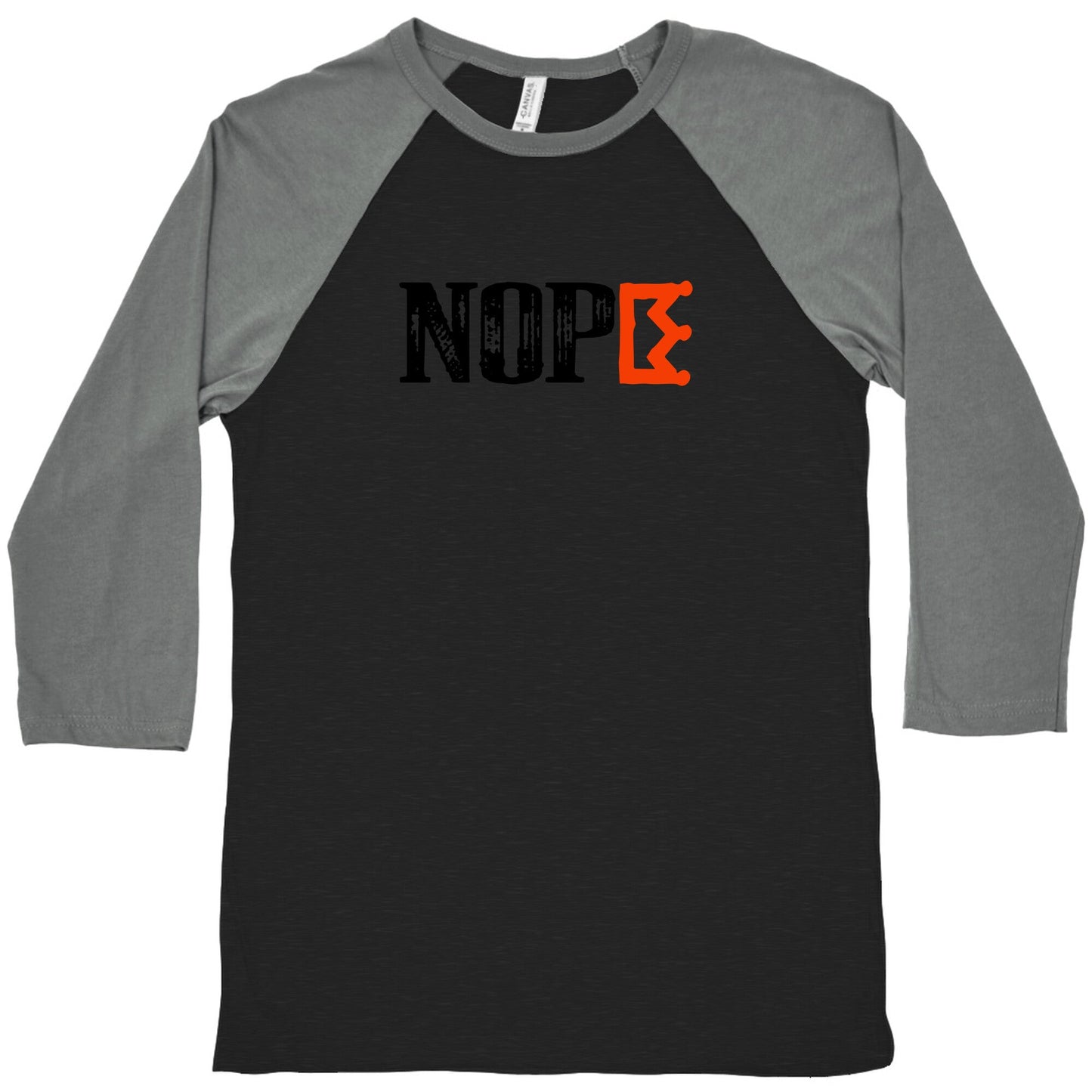 No Kings NOPE Baseball Tee