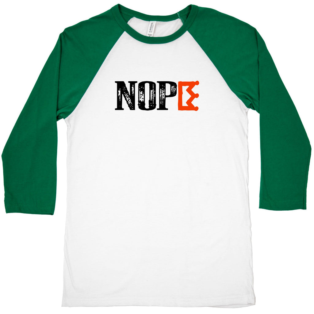 No Kings NOPE Baseball Tee