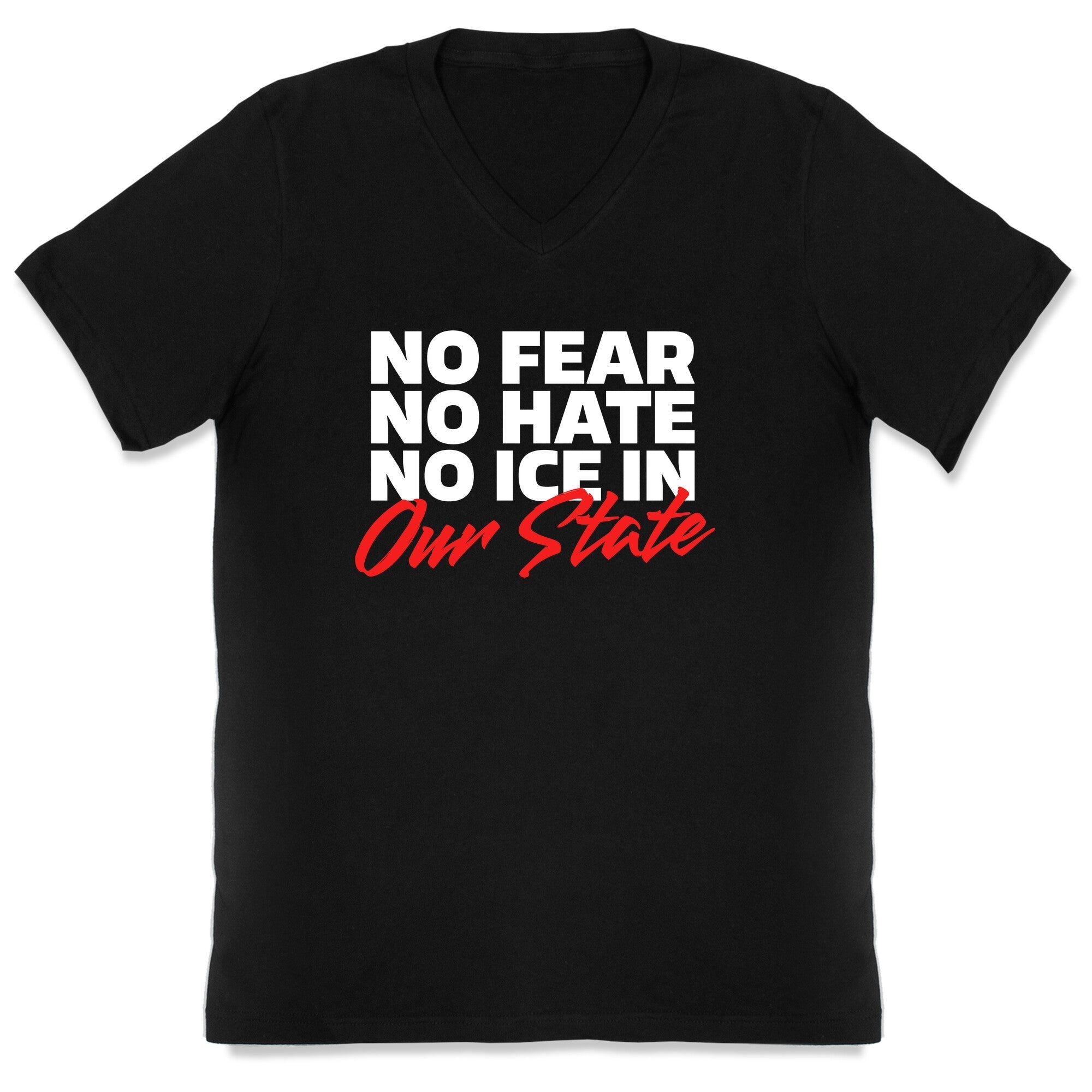 No ICE In Our State V-Neck