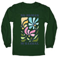 No Human Is Illegal Flowers Longsleeve Tee
