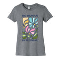 No Human Is Illegal Flowers Womens Cotton Tee