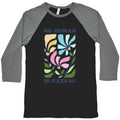 No Human Is Illegal Flowers Baseball Tee