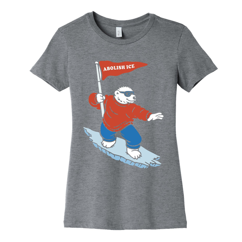 Abolish ICE Bear Womens Cotton Tee