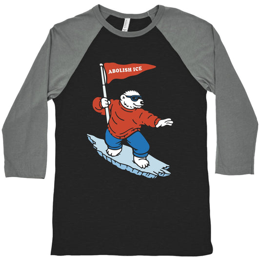 Abolish ICE Bear Baseball Tee