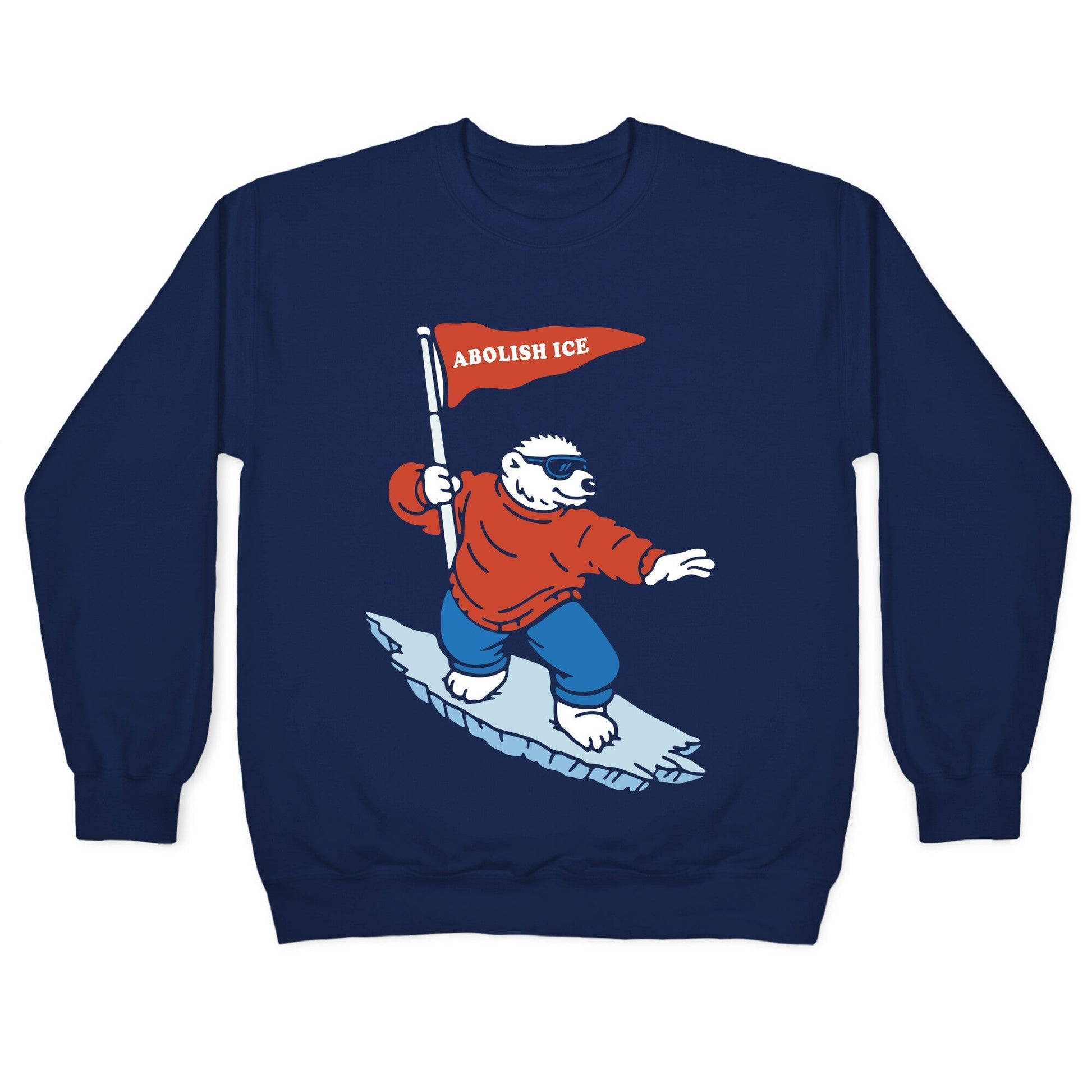 Abolish ICE Bear Crewneck Sweatshirt