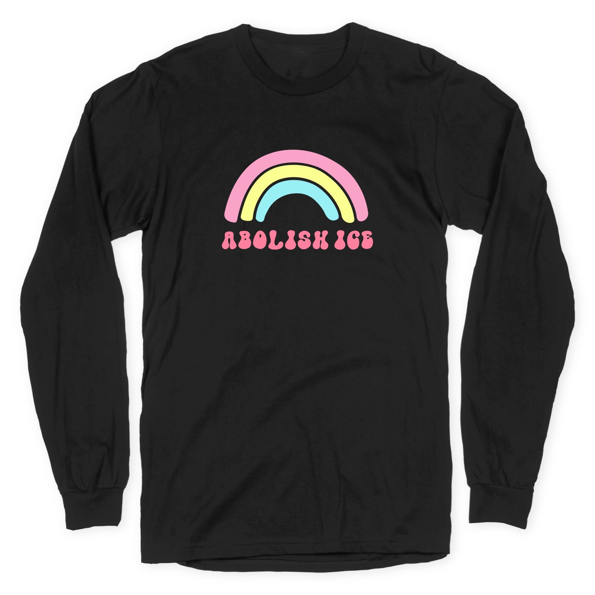 Abolish ICE Rainbow Longsleeve Tee