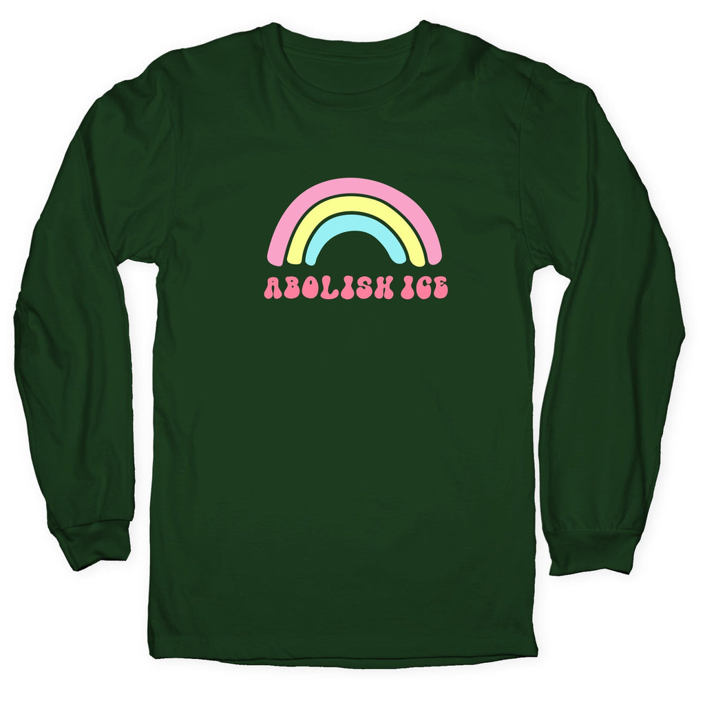 Abolish ICE Rainbow Longsleeve Tee