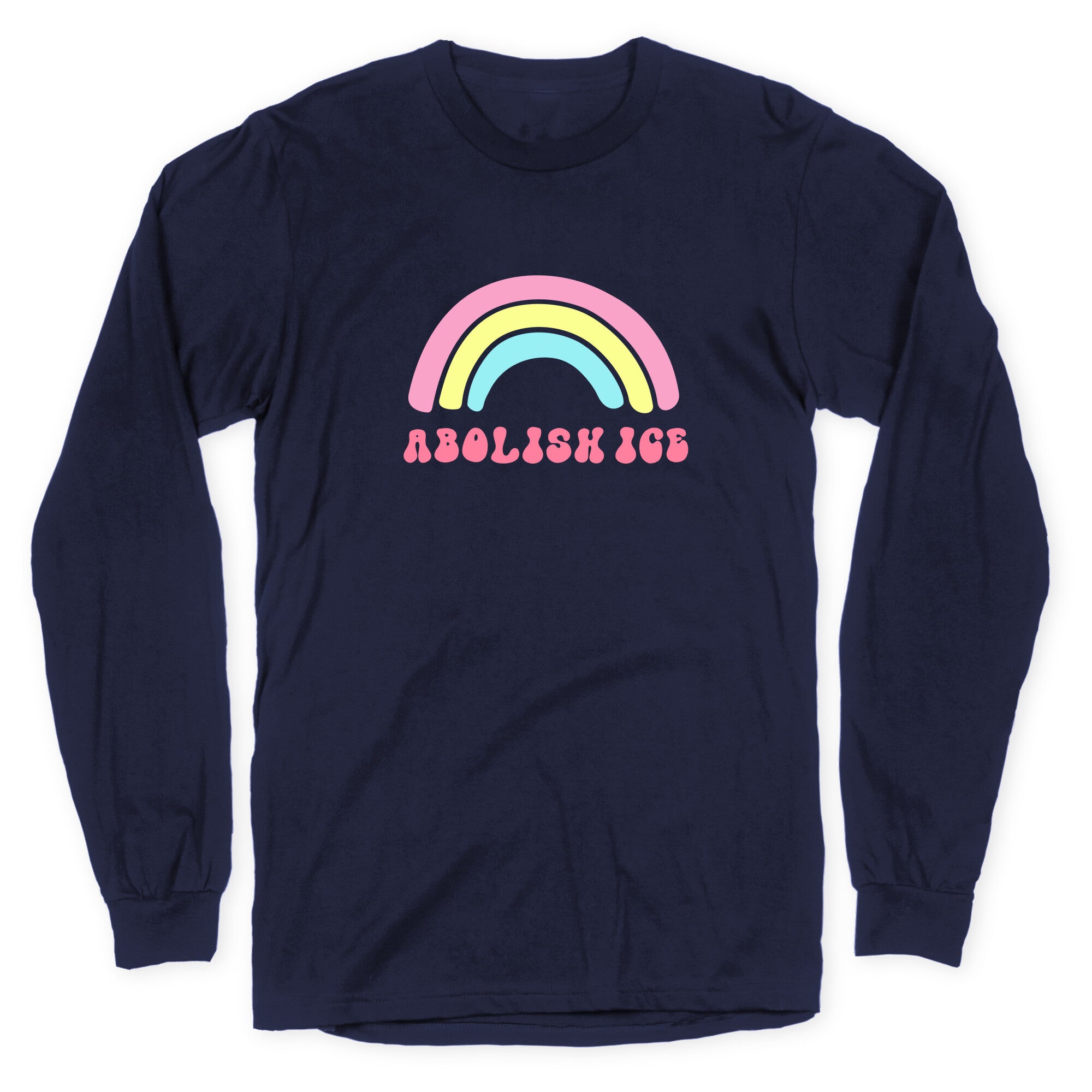 Abolish ICE Rainbow Longsleeve Tee