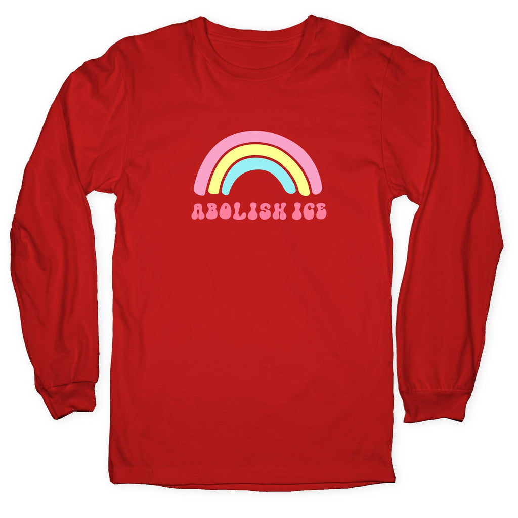 Abolish ICE Rainbow Longsleeve Tee