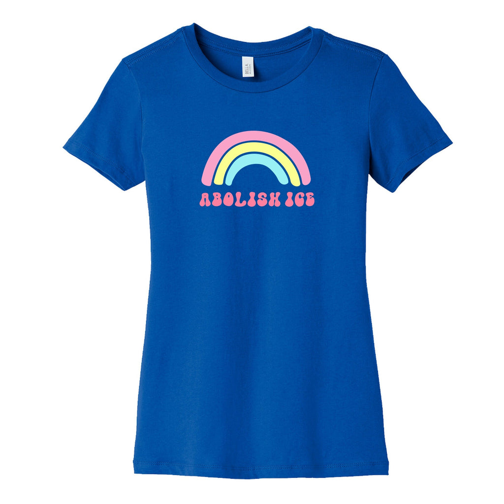 Abolish ICE Rainbow Womens Cotton Tee