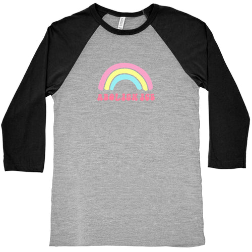 Abolish ICE Rainbow Baseball Tee