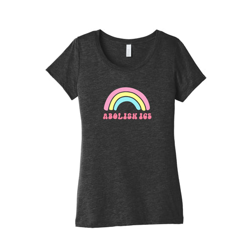 Abolish ICE Rainbow Womens Triblend Tee