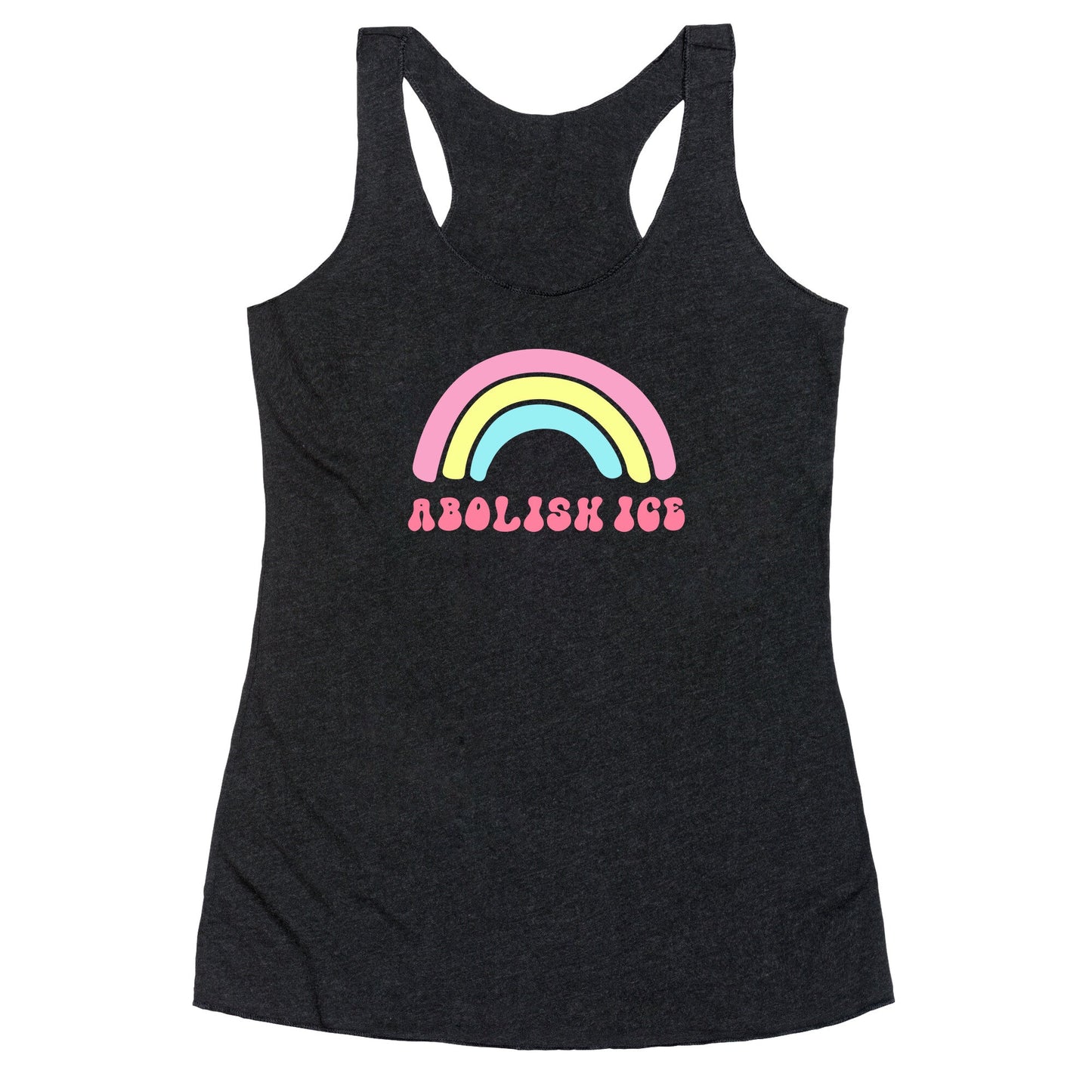 Abolish ICE Rainbow Racerback Tank