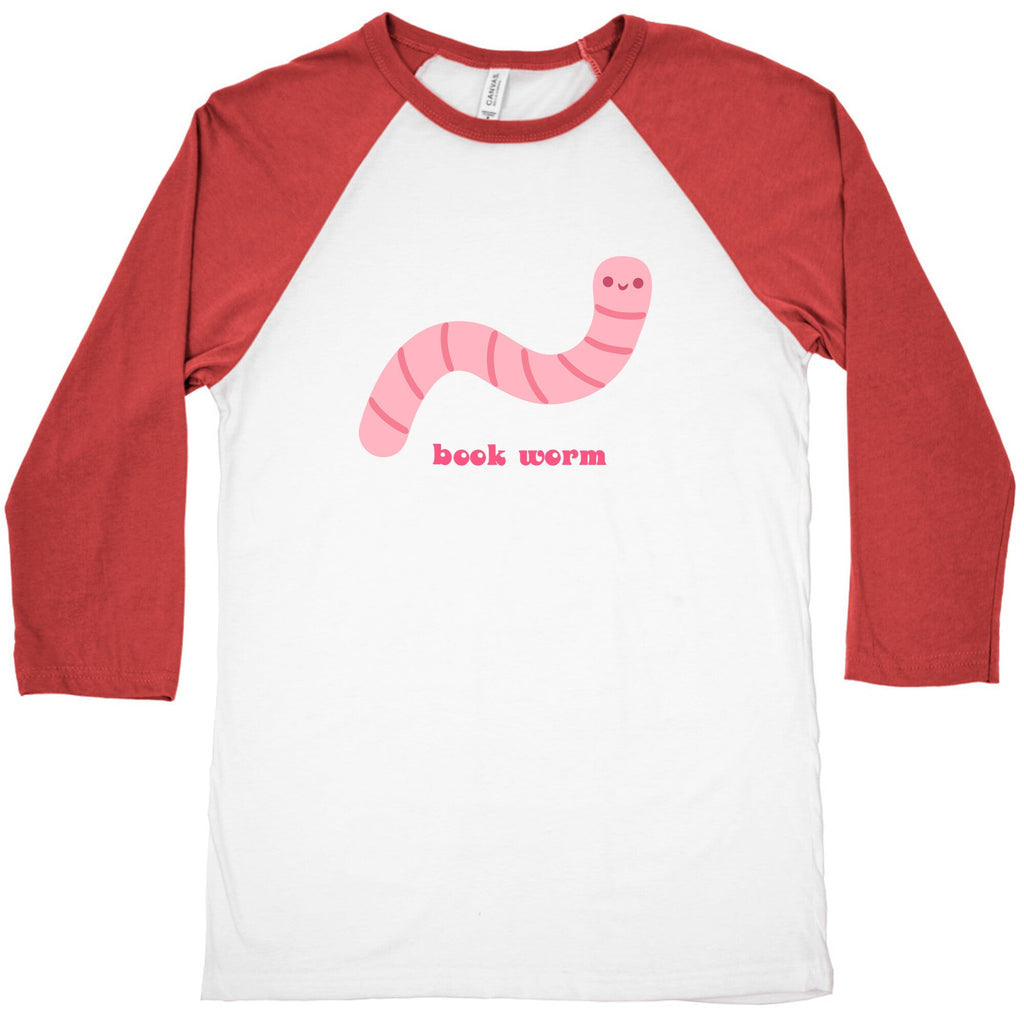 Book Worm Baseball Tee