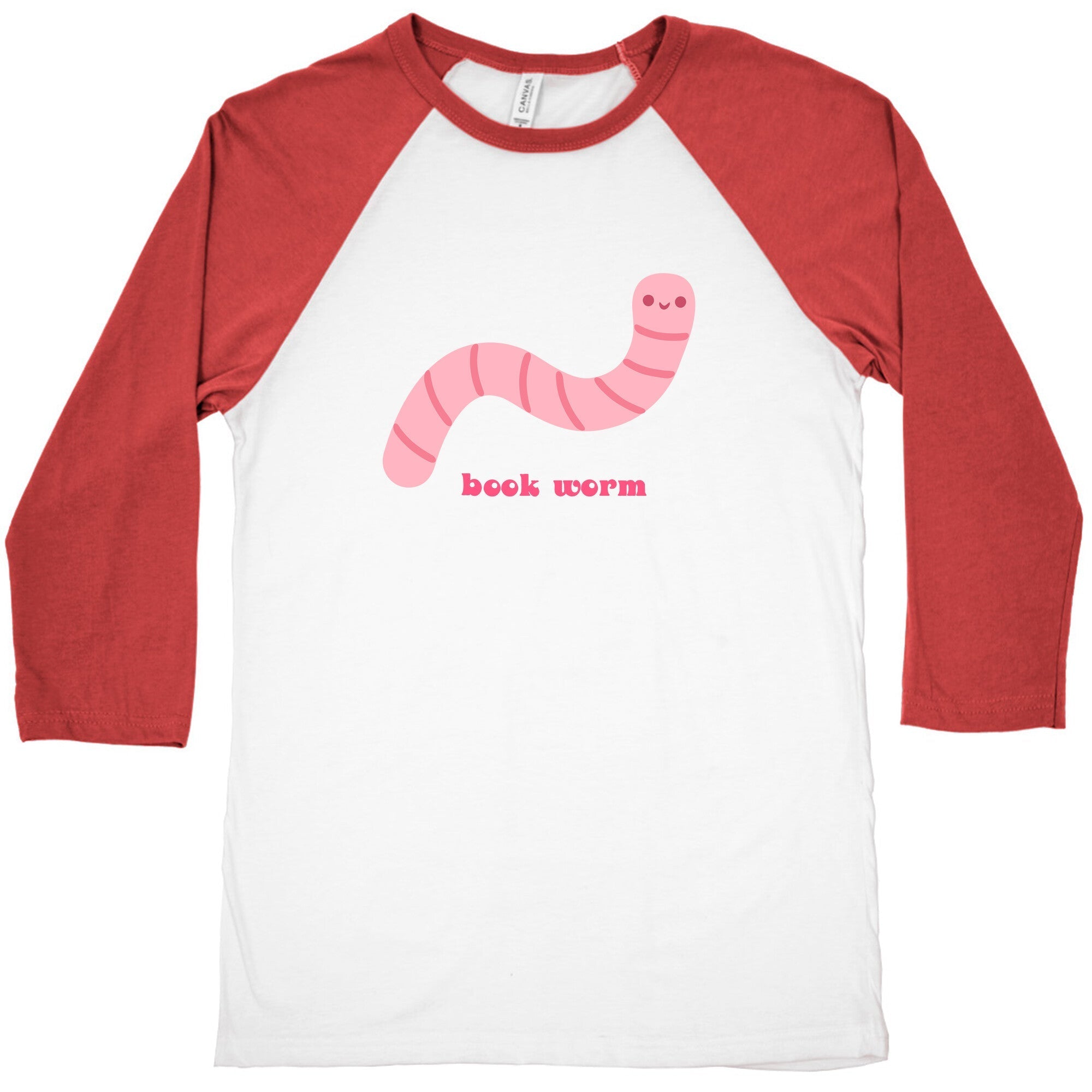 Book Worm Baseball Tee