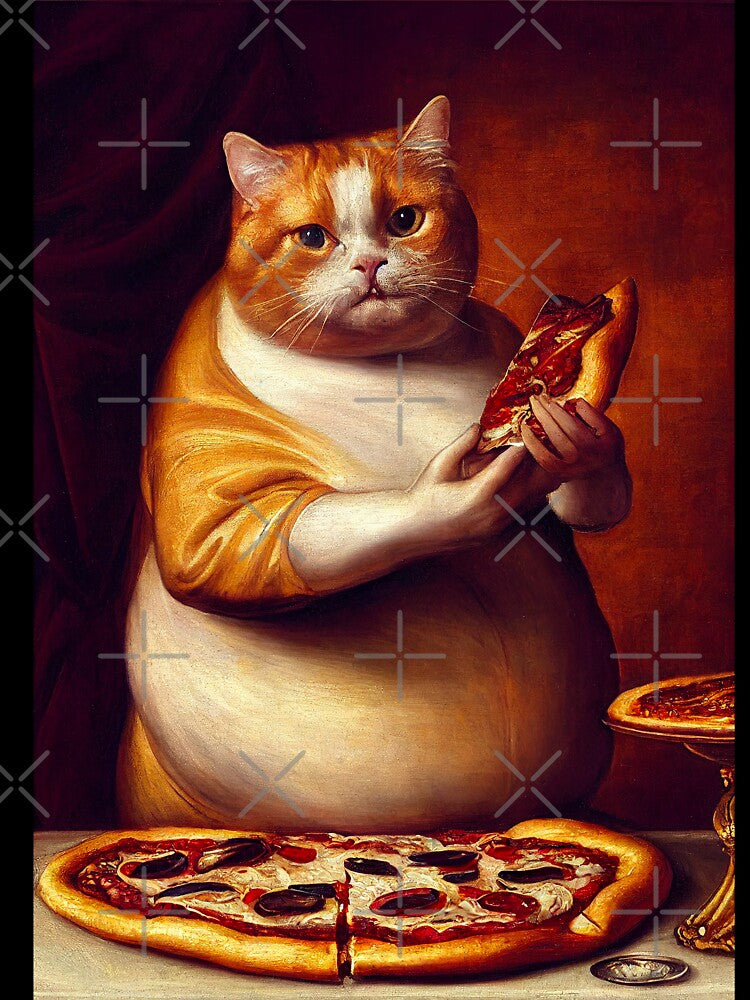 Pizza Cat by ladarkepoque