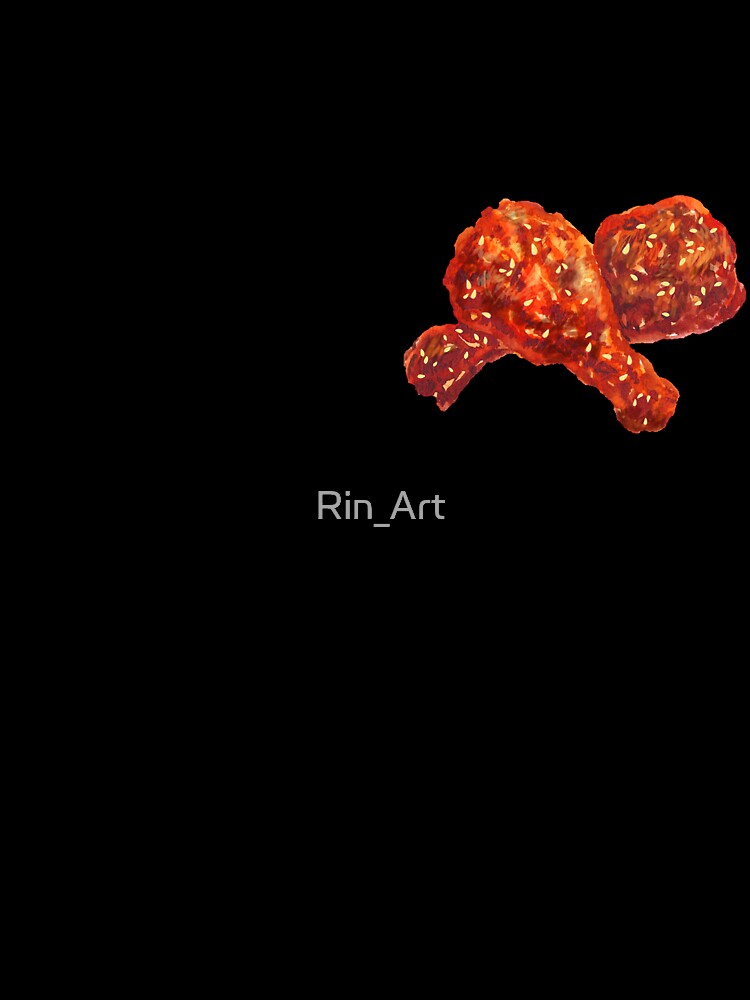 Watercolor Korean Sweet and Spicy Chicken by Rin_Art