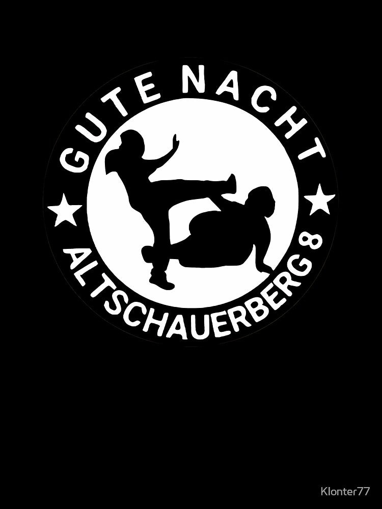 Drachenlord Sticker - Good Night Altschauerberg (Black) | Upscaled, high quality poster by Klonter77