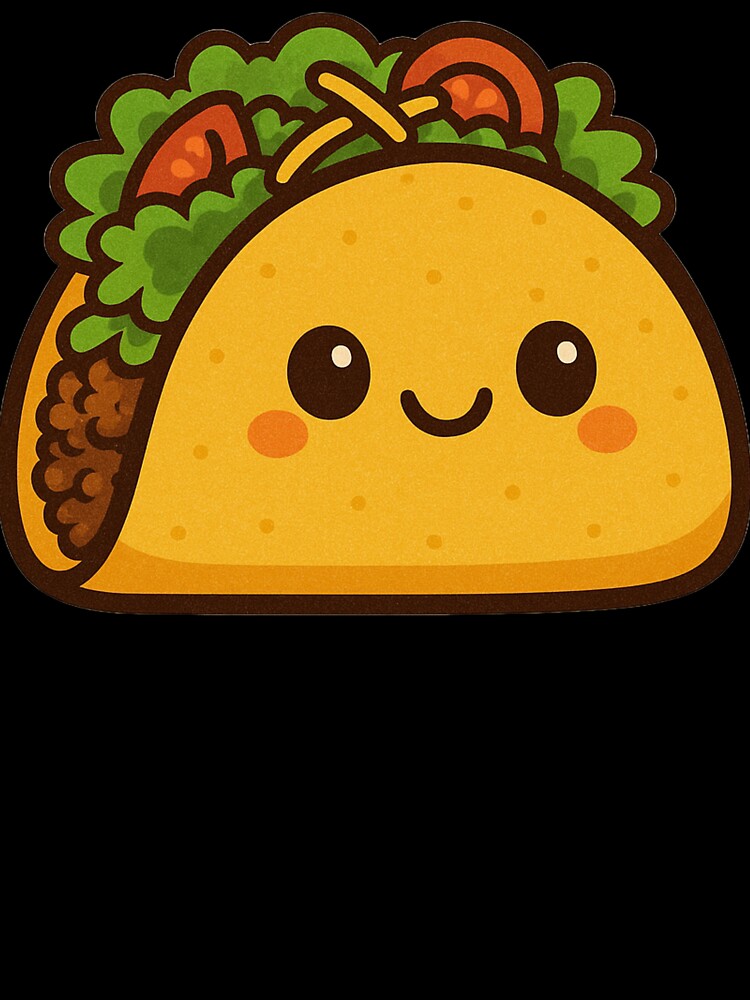 Cheerful Cartoon Taco with a Friendly Smile by MonoArt MA