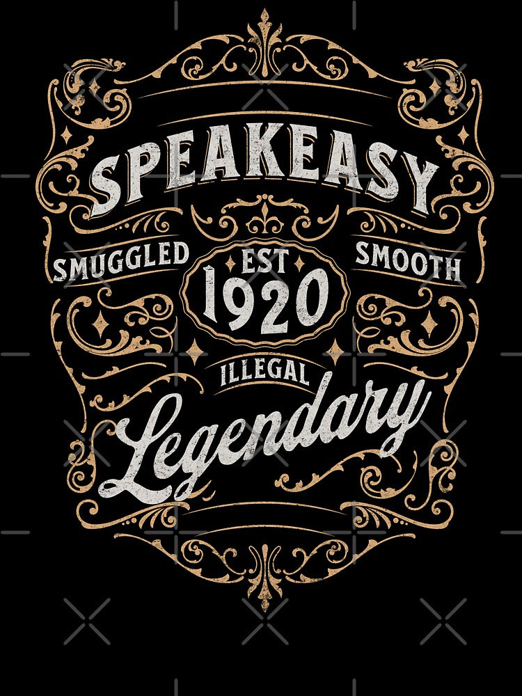 Vintage Victorian Speakeasy Label by Nacho Average Designs