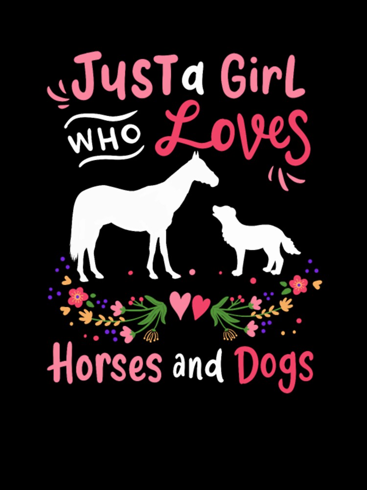 Horse Dog Horse Lover Dog Lover by PinkerBee