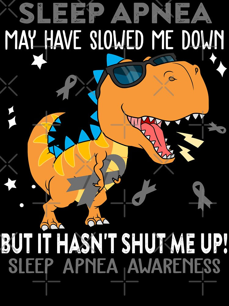 Sleep Apnea Awareness Dinosaur Lover Sleep Apnea Warrior Gift by Sabfit