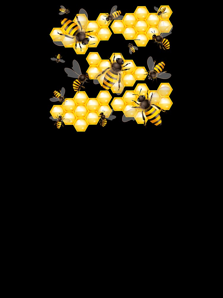 Needy Bees (NO Puns TEXT - On Black) by PawsitiveMum