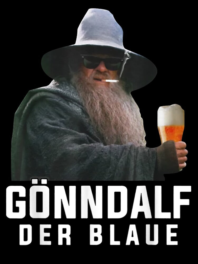 Gönndalf der blau Biertrinker saufen beer by Francesatheny