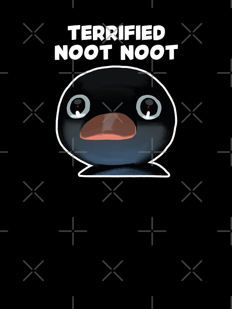 Terrified Noot Noot Pingu Meme (Yellow BG) by FilipeFerreira