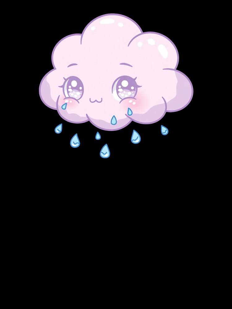 Crying Cloud – Kawaii Mood Shirt Sticker Cute Gift by Karlas-things