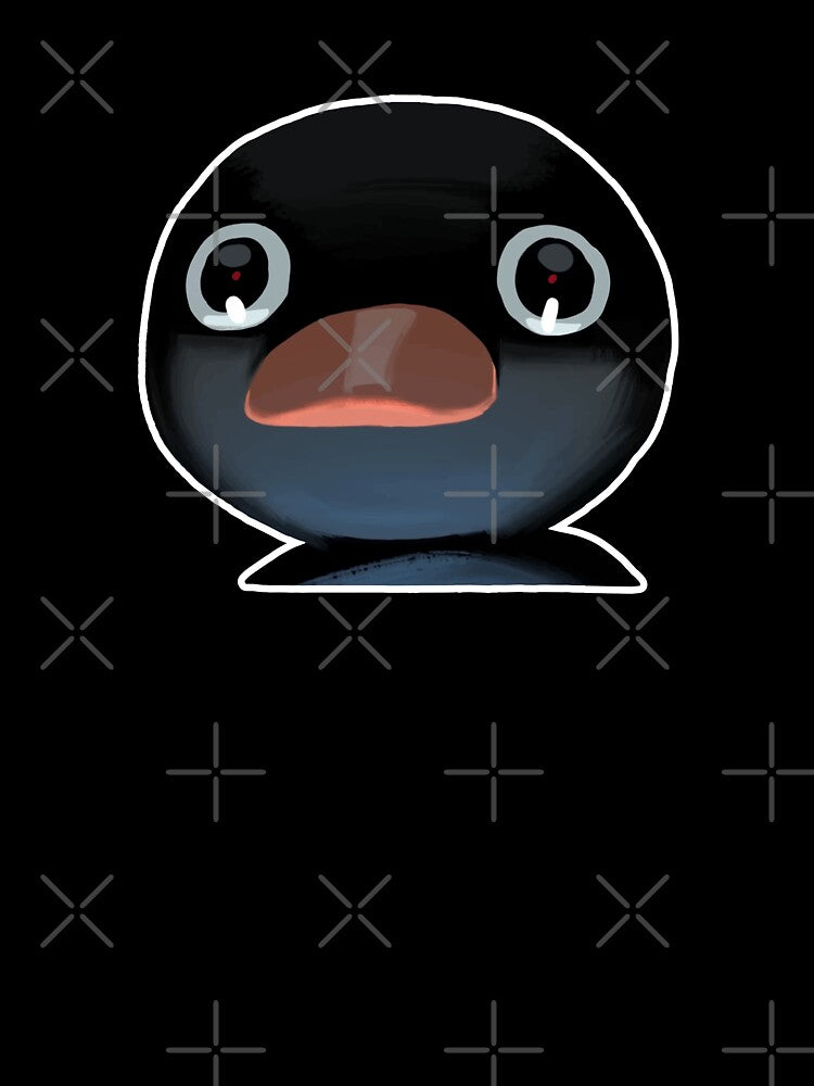 Terrified Pingu Meme (Light Pink BG) by FilipeFerreira