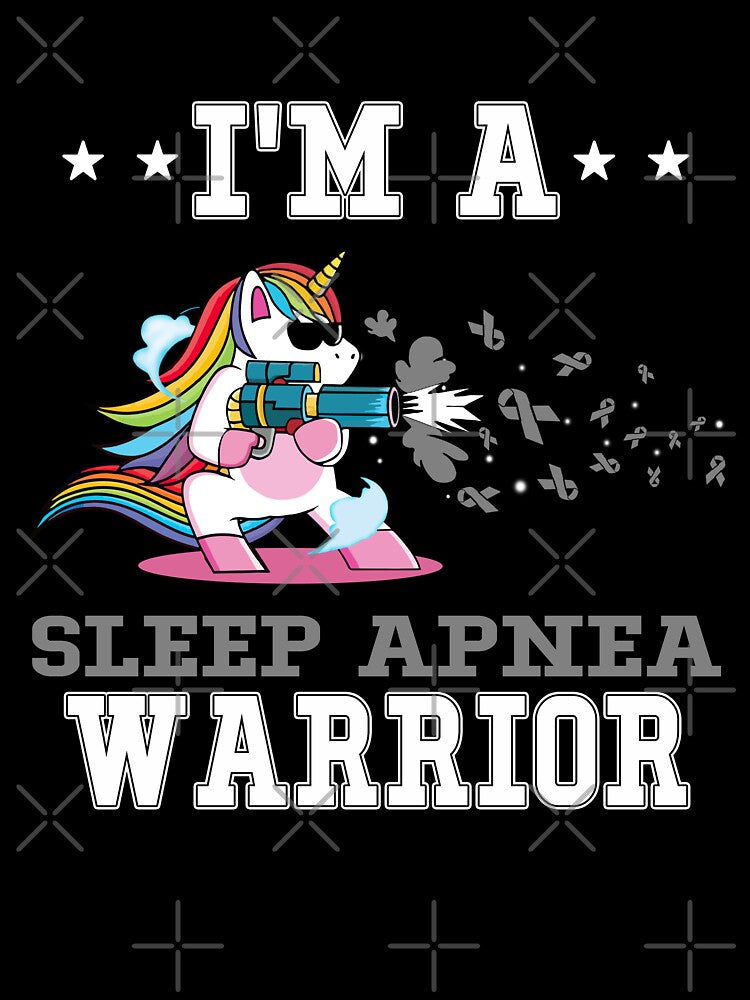 Funny Unicorn I'm A Sleep Apnea Warrior by heppenp