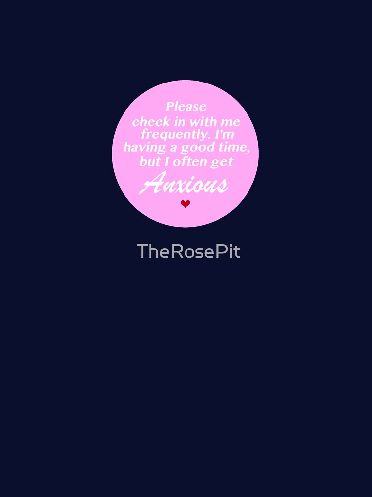 Social Anxiety (Round) by TheRosePit