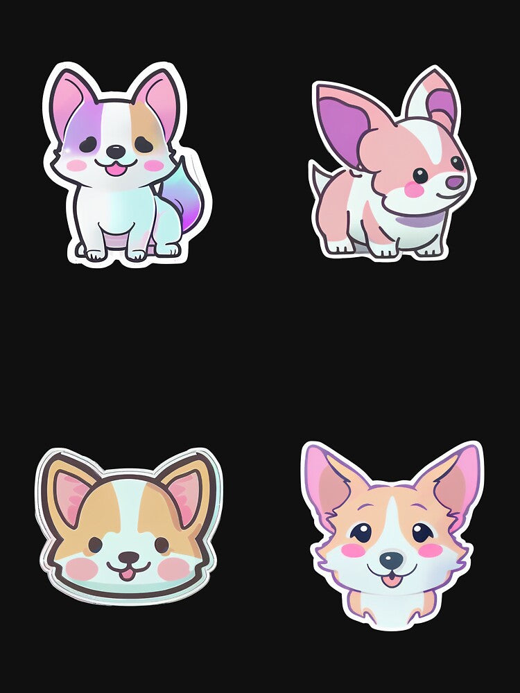 Corgi Sticker Pack by MidJourneymen