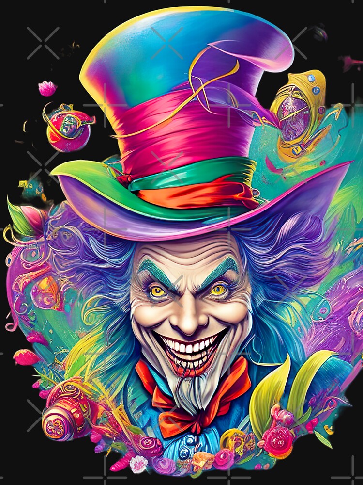 Mad Hatter T shirt, T shirt, Dark Art T shirt, by LLdreams