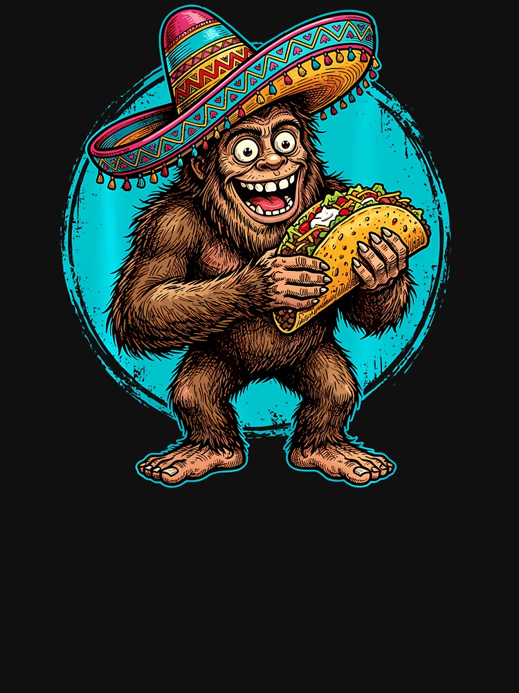 Bigfoot Taco Sombrero Fiesta by irifine