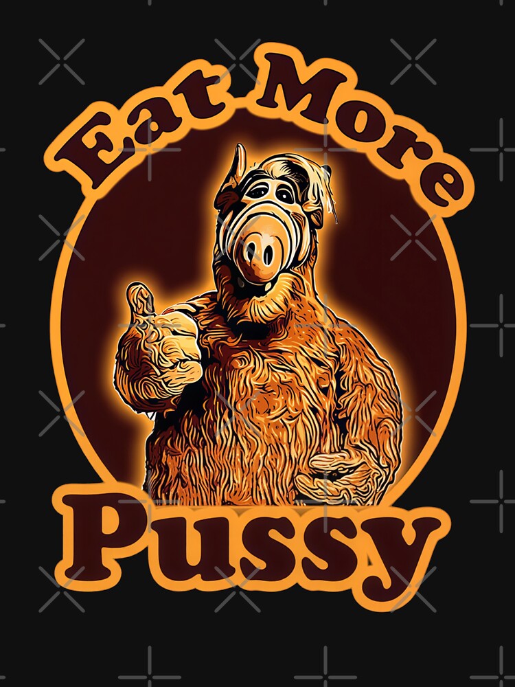 Funny Alien Retro Humor - Eat More Pussy Art by  The Midnight Library - Book Lover Gifts & Kindle Accessories