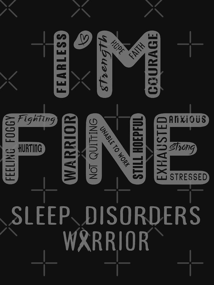 Sleep Disorders Warrior - I Am FINE, Support Sleep Disorders Warrior Support Gifts by RidnerStore