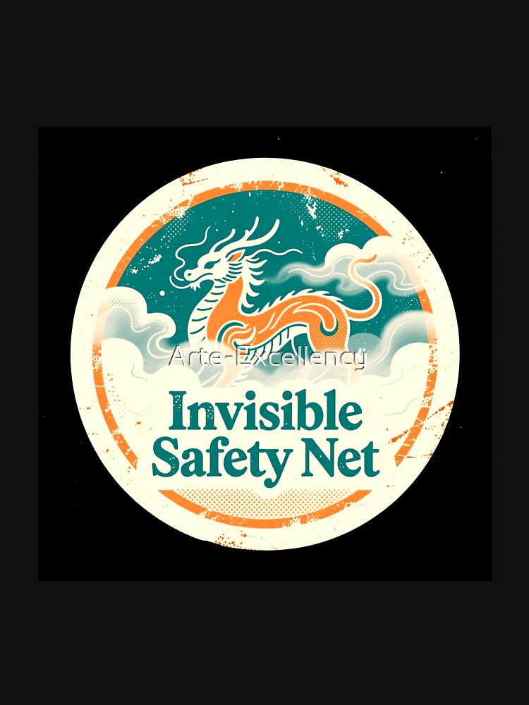 Dad's Invisible Safety Net Retro Badge by Arte-Excellency