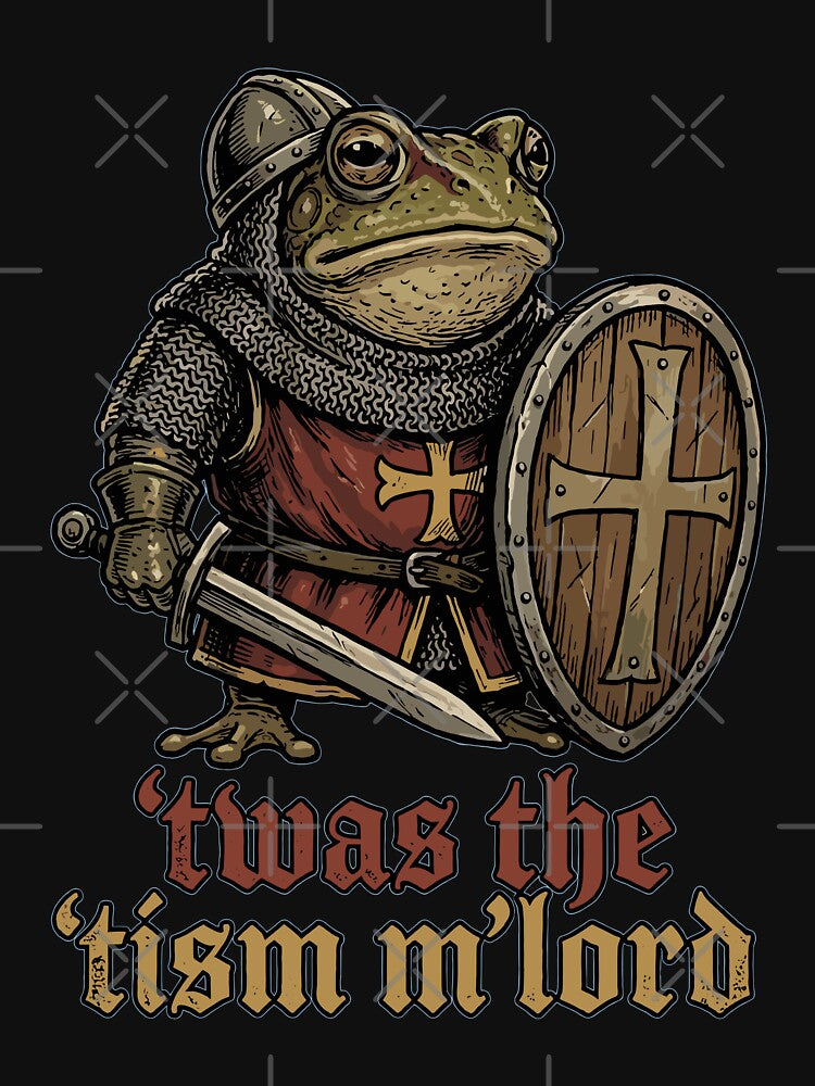 ’Twas the ’Tism, M’Lord | Medieval Frog Knight Meme by maprintee