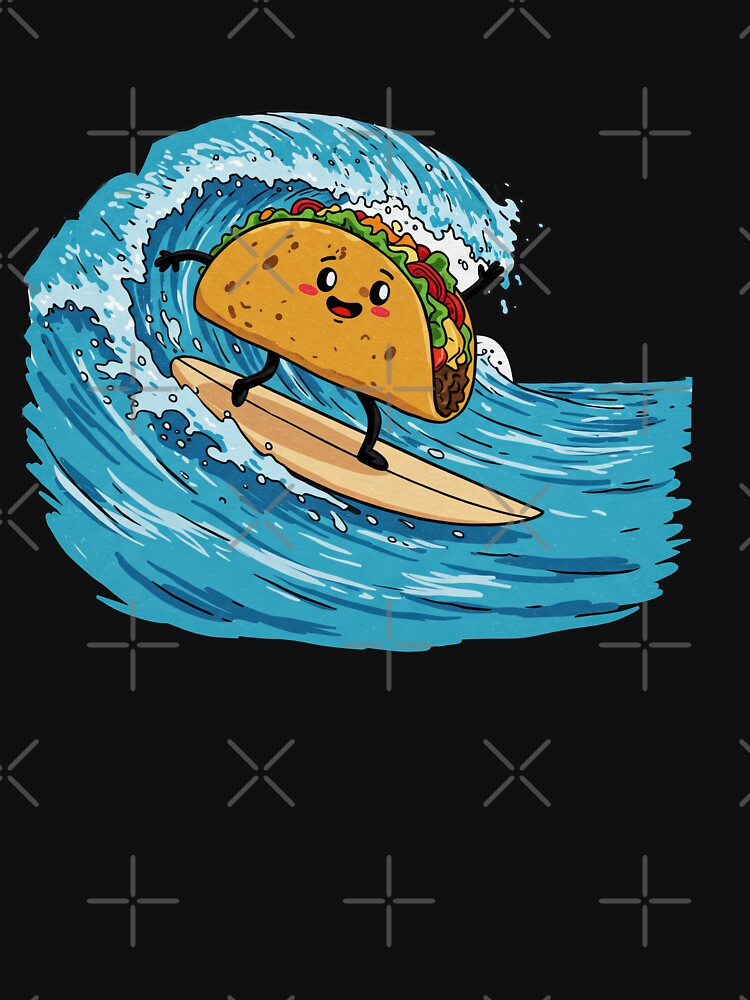 Surfing Taco by TeeARTHY