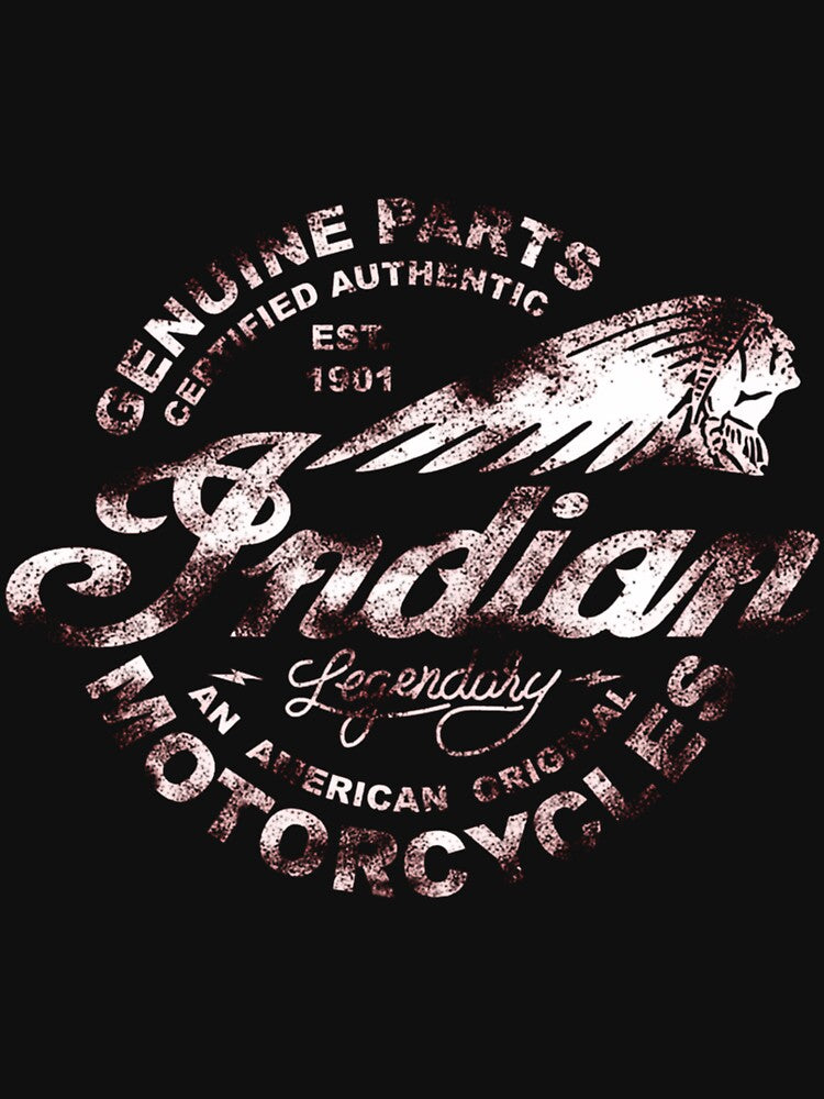 Indian Motorcycles Vintage Sign Legendary_White by JosetteGuyon9