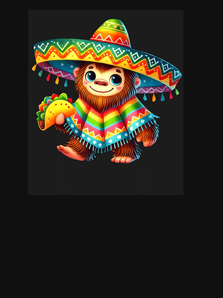 Bigfoot Taco Cinco De Mayo Sasquatch by Le7yaStore