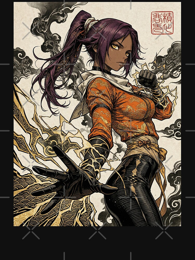 Vintage Style Yoruichi by MadShroomPrints