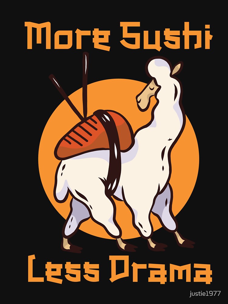 Alpaca Llama and Sushi by justie1977